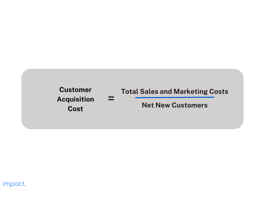 Formula customer acquisition cost