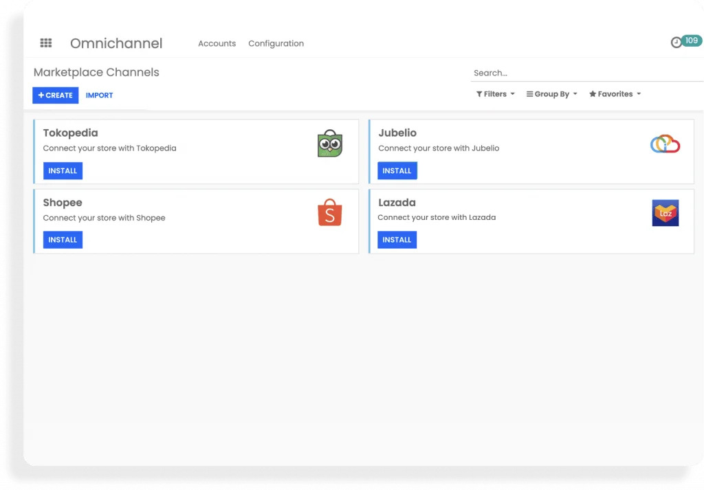 Modul ERP omnichannel