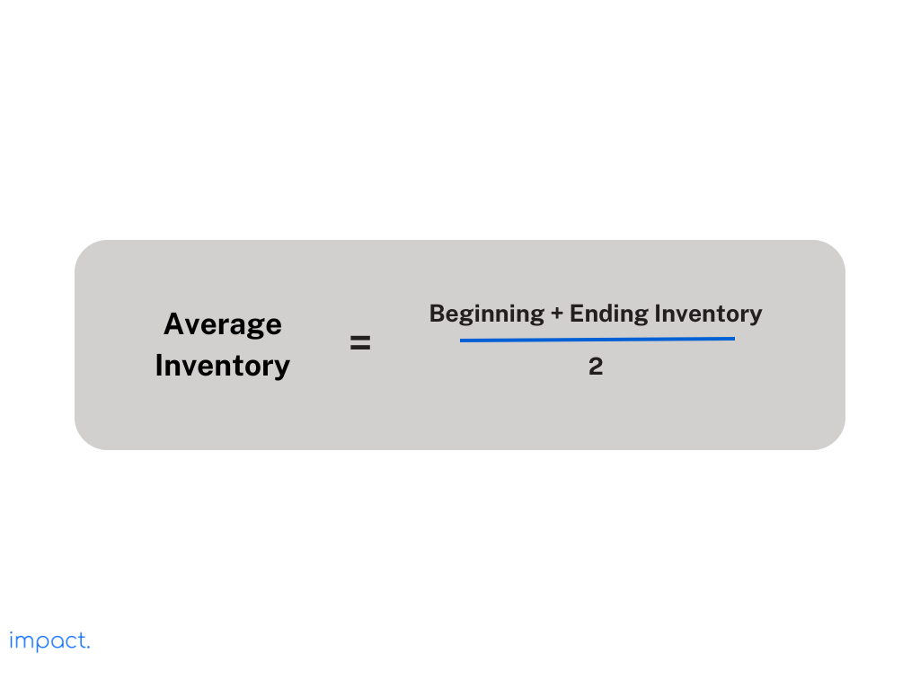 Formula untuk average inventory