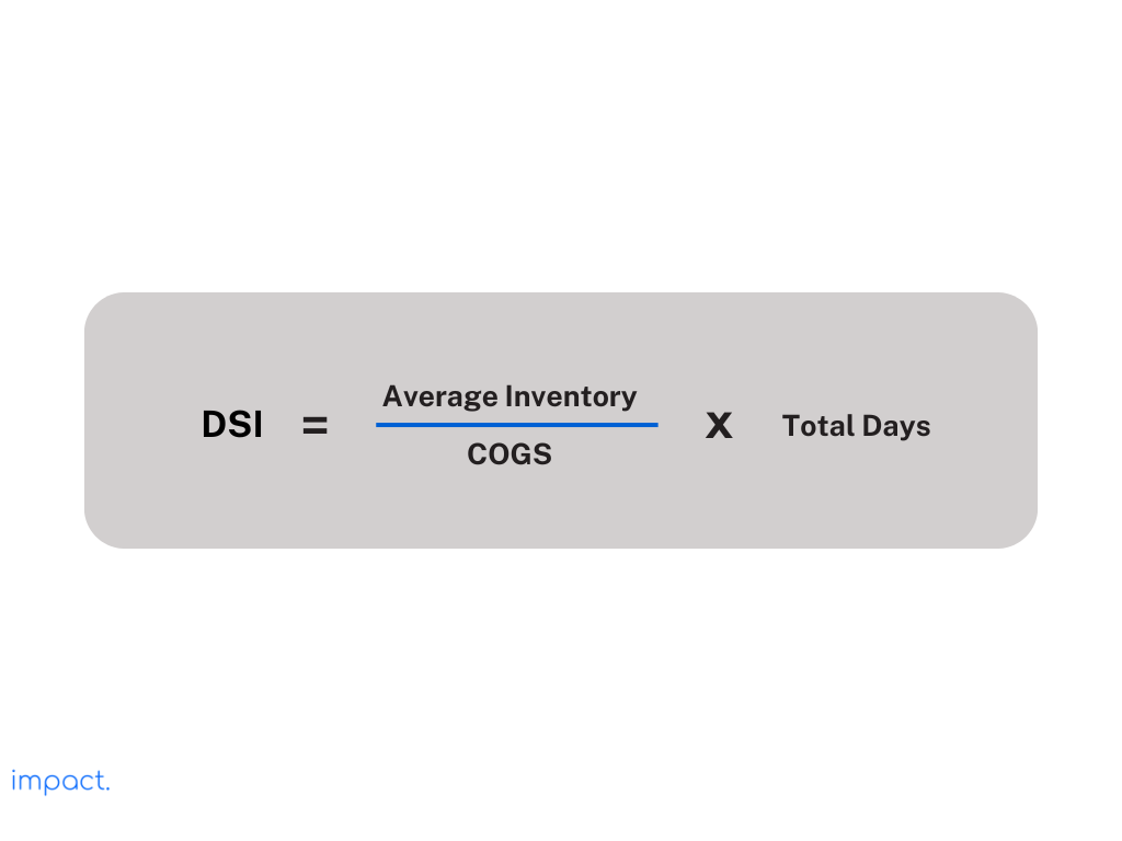 Formula DSI menggunakan COGS