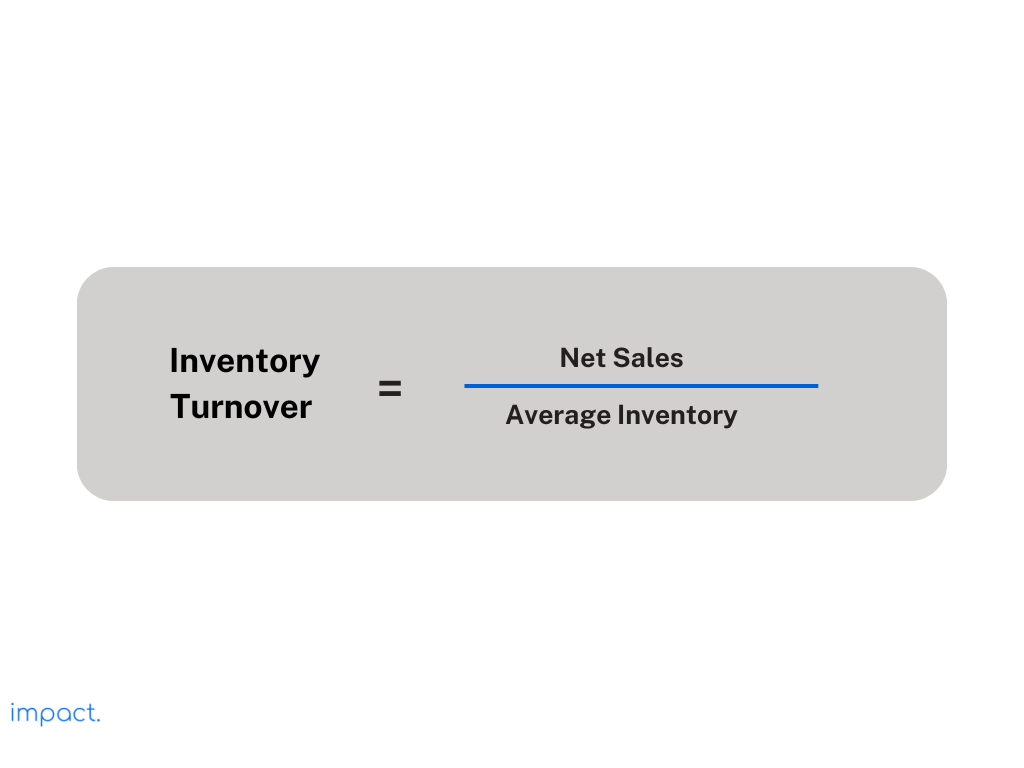 Formula inventory turnover dengan net sales
