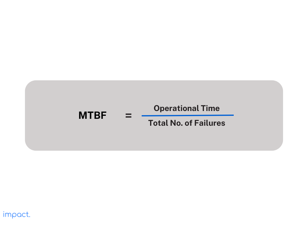 Formula untuk MTBF