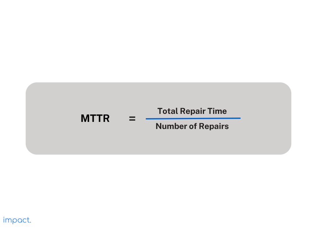 Formula untuk MTTR