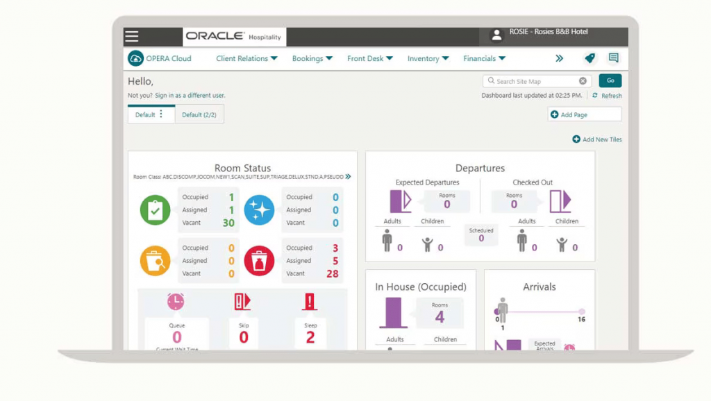 hotel management software oracle opera